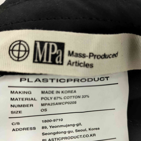 PLASTIC PRODUCT MPa キャップ メンズ ONE SIZE
