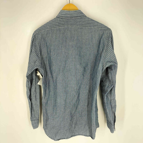 ブルックスブラザーズ BROOKS BROTHERS リネンコットン ストライプ スナップボタン L/S レギュラーカラーシャツ メンズ import:S