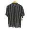 ザラ ZARA レーヨン100 ストライプ S/S シャツ メンズ import:L