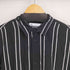 ザラ ZARA レーヨン100 ストライプ S/S シャツ メンズ import:L