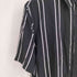 ザラ ZARA レーヨン100 ストライプ S/S シャツ メンズ import:L