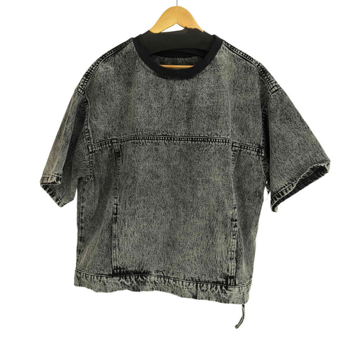 ザラ ZARA サイドジップデニム S/S カットソー メンズ import:L