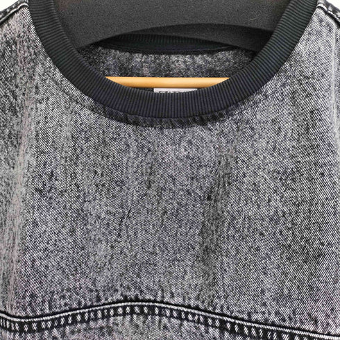 ザラ ZARA サイドジップデニム S/S カットソー メンズ import:L