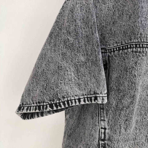 ザラ ZARA サイドジップデニム S/S カットソー メンズ import:L