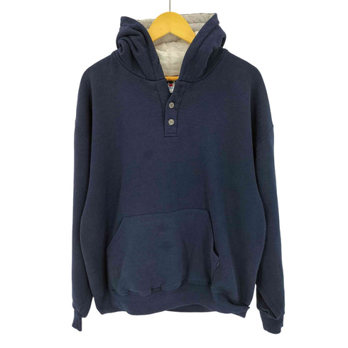 ラッセルアスレチック RUSSELL ATHLETIC 90s USA製 ブランク ヘンリーネック パーカー メンズ import:XL