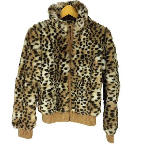 TOP SHOP レオパード ジップアップ ブルゾン ジャケット Y2K レディース EUR:38
