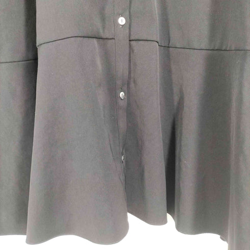 バーニーズニューヨーク BARNEYS NEWYORK ノーカラー ロングシャツワンピース レディース EUR:38