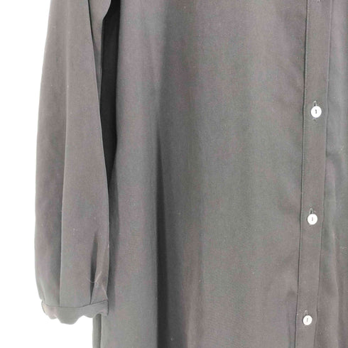 バーニーズニューヨーク BARNEYS NEWYORK ノーカラー ロングシャツワンピース レディース EUR:38