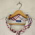 バーバリーブルーレーベル BURBERRY BLUE LABEL 襟ノバチェック ボウタイ S/S フレンチスリーブ ブラウス レディース JPN:38
