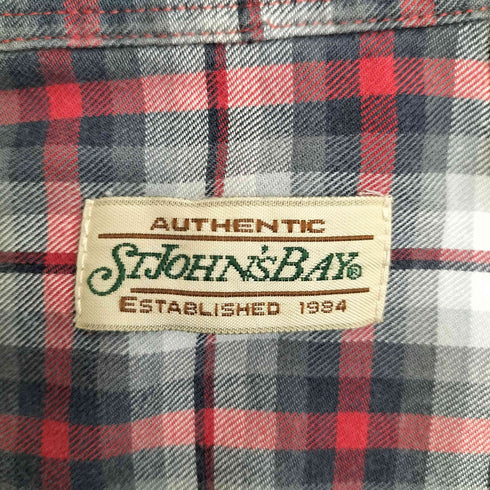 セントジョンズベイ STJOHNS BAY 90s チェック コットン ボタンダウンシャツ メンズ import:M