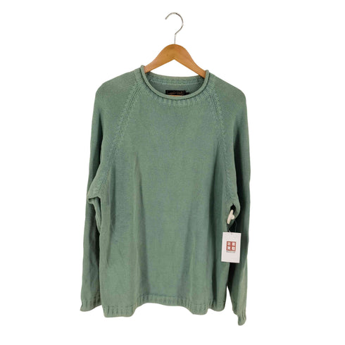 エディーバウアー Eddie Bauer 90S 黒タグ後期 ロールネック コットンニット メンズ import:M