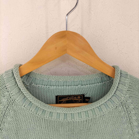 エディーバウアー Eddie Bauer 90S 黒タグ後期 ロールネック コットンニット メンズ import:M