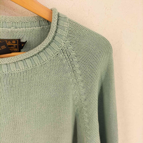 エディーバウアー Eddie Bauer 90S 黒タグ後期 ロールネック コットンニット メンズ import:M