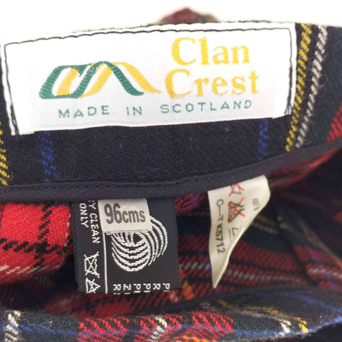 Clan Crest スコットランド製 チェック柄 巻きスカート レディース