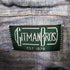 ギットマンブラザーズ GITMAN BROS. 90S USA製 リネン100% ストライプ ボタンダウンシャツ メンズ import:M