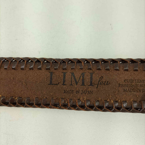 リミフゥ LIMI feu 編み込みデザイン レザーベルト レディース