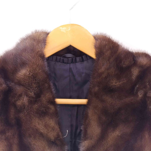 リアルファー カラクルラム ロングコート レディース
