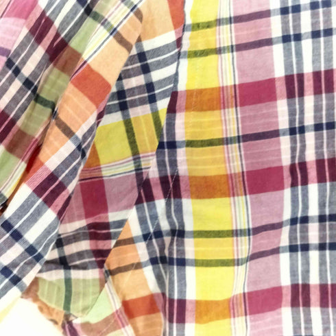 ラルフローレン RALPH LAUREN 90S マルチカラー チェック プルオーバーシャツ メンズ import:L