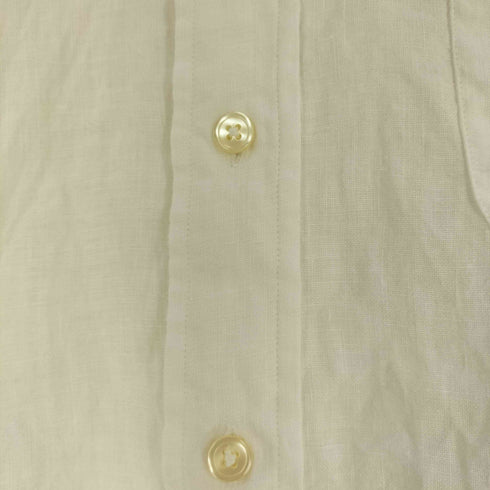 ブルックスブラザーズ 346 BROOKS BROTHERS SLIM FIT リネン100% ボタンダウンシャツ メンズ import:M