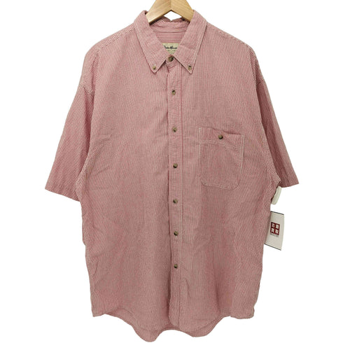 エディーバウアー Eddie Bauer キャンディストライプ シアサッカー ボタンダウン シャツ メンズ import:L