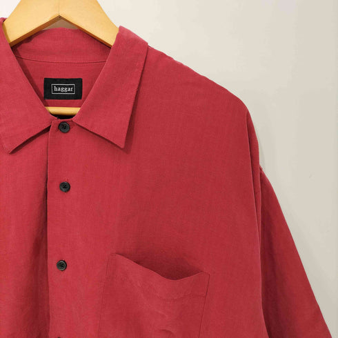 ハガー HAGGER 00s S/S レーヨンシャツ 半袖 メンズ import:XL
