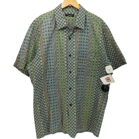 クリスチャンディオール Christian Dior MONSIEUR OLD 総柄 半袖 シャツ メンズ import:L
