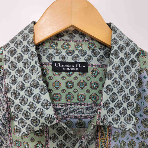 クリスチャンディオール Christian Dior MONSIEUR OLD 総柄 半袖 シャツ メンズ import:L