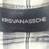 クリスヴァンアッシュ KRIS VAN ASSCHE スプラッシュプリント チェック柄 ロングスリーブシャツ メンズ