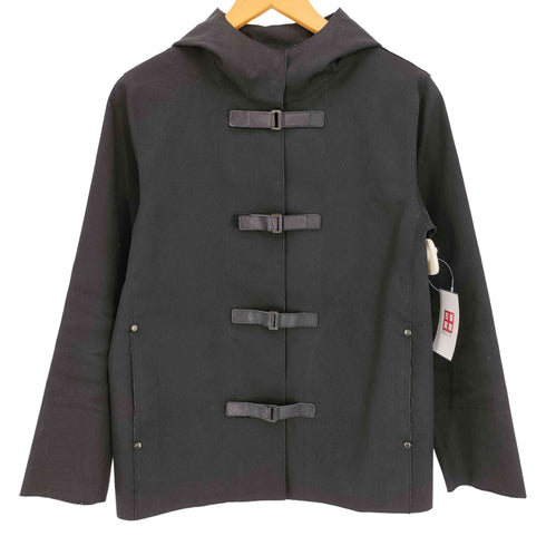 ラルフローレンスポーツ RALPH LAUREN SPORT 00s ポリウレタンコーティング レザーベルクロ フーデットジャケット レディース 7