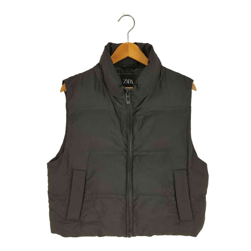 ザラ ZARA スタンドネック クロップド 中綿 ベストジャケット レディース import:S