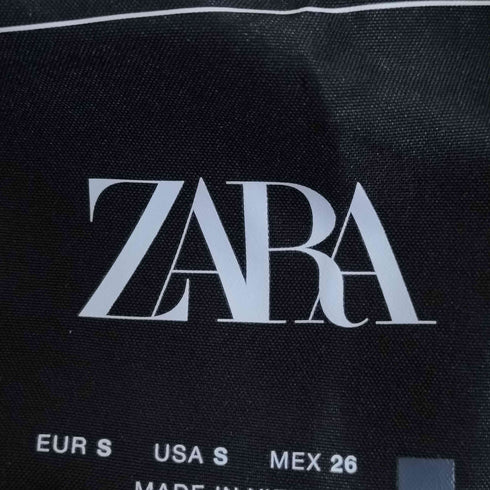 ザラ ZARA スタンドネック クロップド 中綿 ベストジャケット レディース import:S