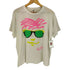 レイバン Ray-Ban 80-90s カナダ製 大判ロゴ プリント クルーネック Tシャツ 袖裾 シングルステッチ メンズ ONE SIZE