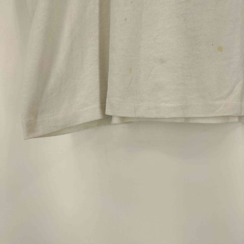 レイバン Ray-Ban 80-90s カナダ製 大判ロゴ プリント クルーネック Tシャツ 袖裾 シングルステッチ メンズ ONE SIZE
