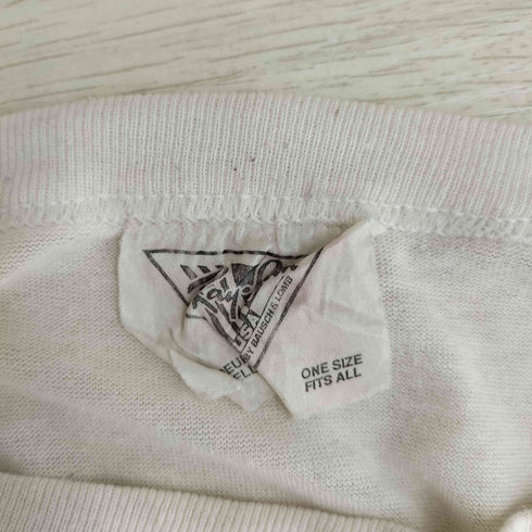 レイバン Ray-Ban 80-90s カナダ製 大判ロゴ プリント クルーネック Tシャツ 袖裾 シングルステッチ メンズ ONE SIZE