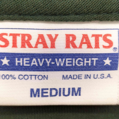 STRAY RATS 両面プリント クルーネック Tシャツ メンズ import:M