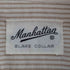 マンハッタン Manhattan 50S BLAKE COLLAR ボーダー ポケットシャツ メンズ 15 1/2