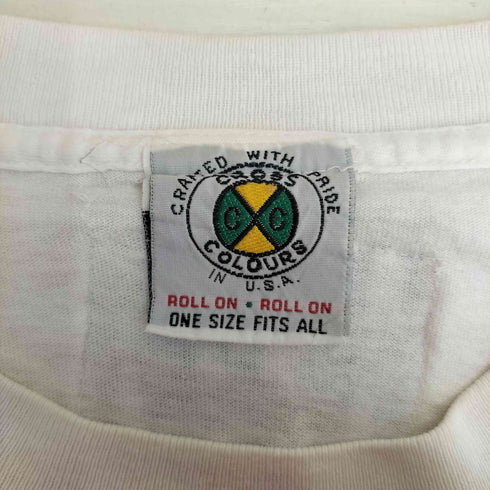 クロスカラーズ CROSS COLOURS PEACE OUT ラスタカラー ハンドサイン クルーネック Tシャツ シングルステッチ メンズ