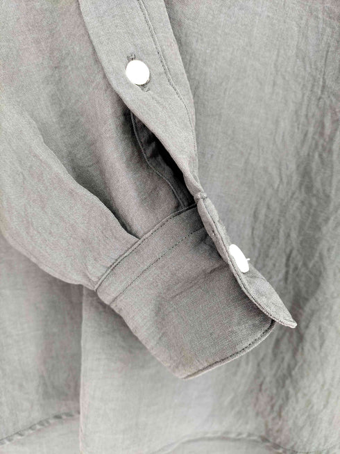 ユナイテッドアローズグリーンレーベルリラクシング UNITED ARROWS green label relaxing ワッシャー ポプリン ジャストルーズ シャツ メンズ import:L
