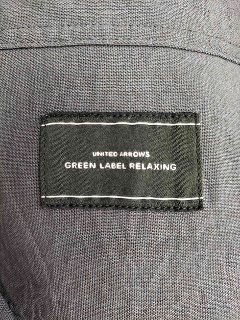ユナイテッドアローズグリーンレーベルリラクシング UNITED ARROWS green label relaxing ワッシャー ポプリン ジャストルーズ シャツ メンズ import:L