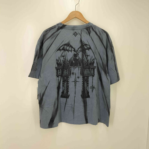 レフレム REFLEM 縛り加工グラフィックプリントオーバーサイズ半袖Tシャツ メンズ JPN:XXL