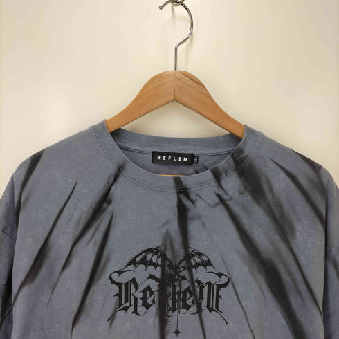 レフレム REFLEM 縛り加工グラフィックプリントオーバーサイズ半袖Tシャツ メンズ JPN:XXL