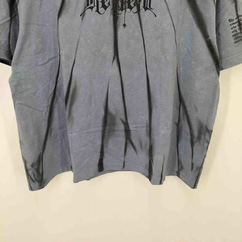レフレム REFLEM 縛り加工グラフィックプリントオーバーサイズ半袖Tシャツ メンズ JPN:XXL