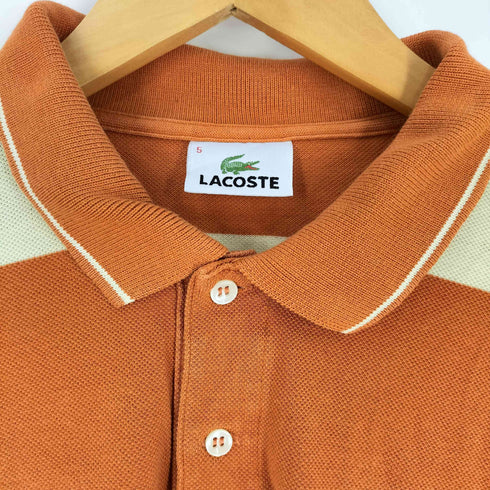 ラコステ LACOSTE 鹿の子 ボーダーポロシャツ メンズ JPN:5