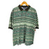 ランズエンド LANDS END 90s USA製 ペイズリー リーフ マルチボーダー メンズ import:L