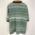 ランズエンド LANDS END 90s USA製 ペイズリー リーフ マルチボーダー メンズ import:L