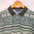 ランズエンド LANDS END 90s USA製 ペイズリー リーフ マルチボーダー メンズ import:L