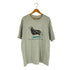 ヘインズ Hanes 90-2000S USA製 袖シングル LABRADOR 犬 プリント クルーネックTシャツ メンズ import:XL