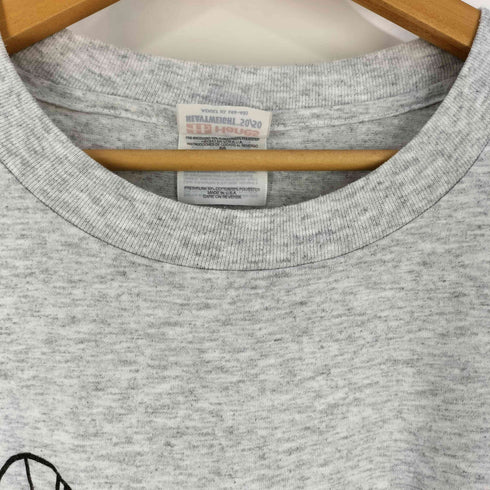 ヘインズ Hanes 90-2000S USA製 袖シングル LABRADOR 犬 プリント クルーネックTシャツ メンズ import:XL
