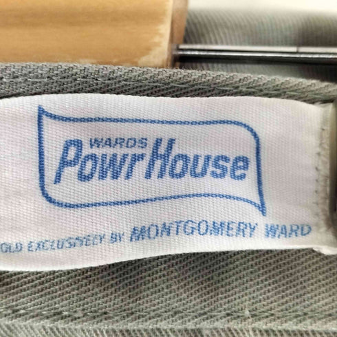 POWR HOUSE 60-70S 42TALONジップ ストレート ワークパンツ メンズ