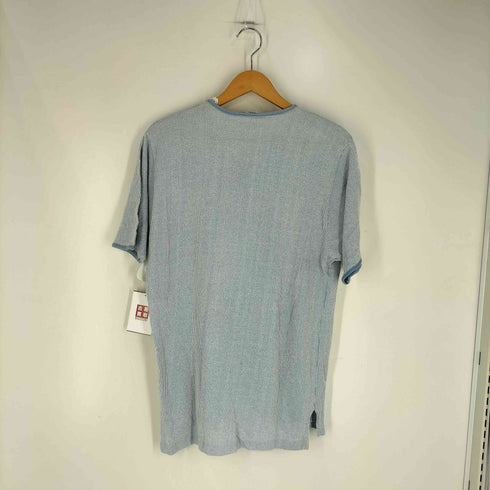 シアーズ Sears 60S ナイロン混 ストライプ ヘンリーネックシャツ メンズ import:L
